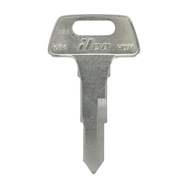 Hillman Hillman 5007053 Motorcycle Universal Key Blank; 2036 HD74 Double sided for Honda - Pack of 4 5007053 - main
